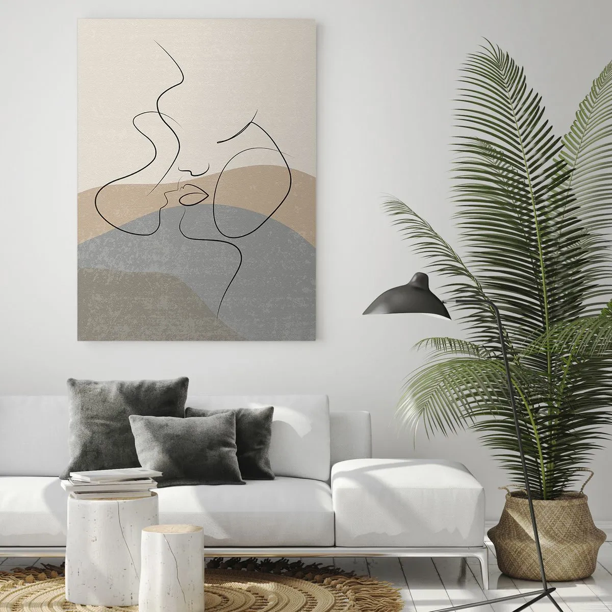Billede på glas - Som et penselstrøg - 50x70 cm