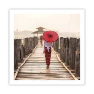 Plakat - På den gamle bro - 60x60 cm