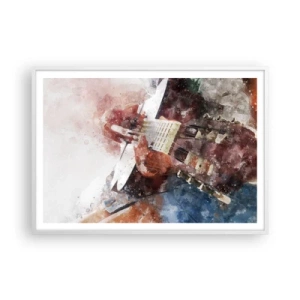 Plakat i hvid ramme - Og hvad synes du? - 100x70 cm