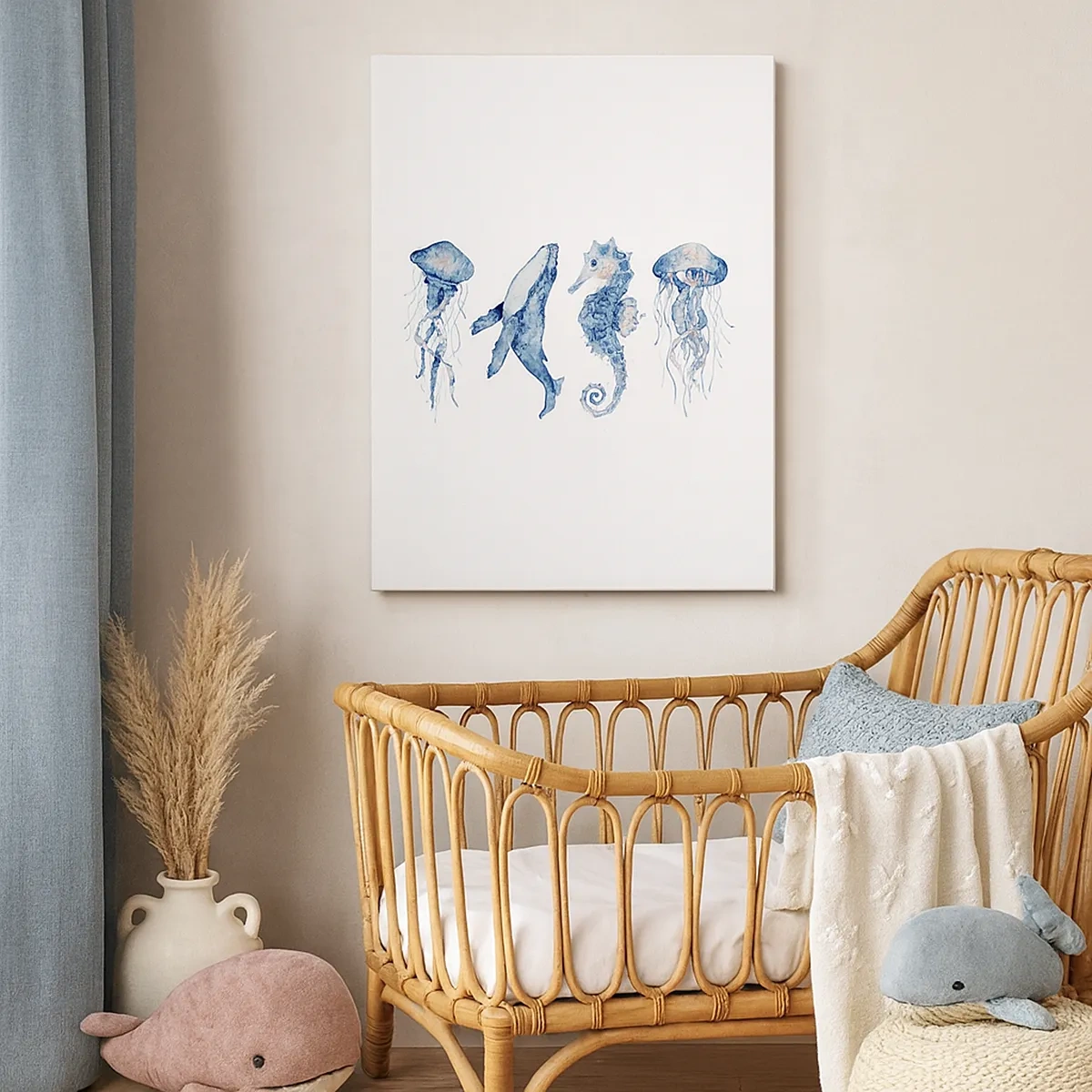 Lærredstryk - Billede på lærred - Havets vidundere - 50x70 cm