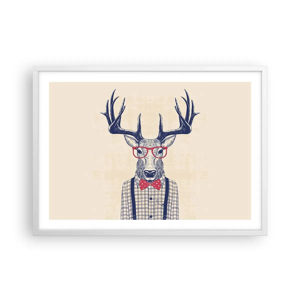 Plakat i hvid ramme - Et underholdende ekstravaganza - 70x50 cm