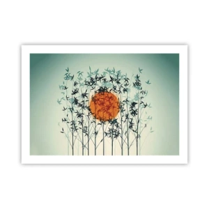 Plakat - Japansk sol - 70x50 cm