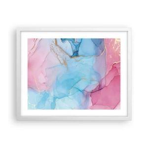 Plakat i hvid ramme - Møde og gennemtrængning - 50x40 cm