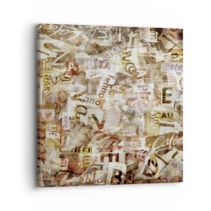 Lærredstryk - Billede på lærred - Jeg forener snakkehovederne - 30x30 cm