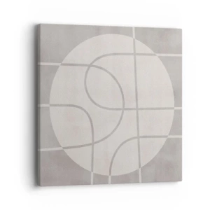 Lærredstryk - Billede på lærred - Cirkulær og lige frem - 40x40 cm