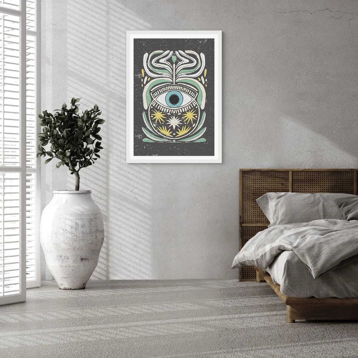 Plakat i hvid ramme - Stammeritualer - 50x70 cm