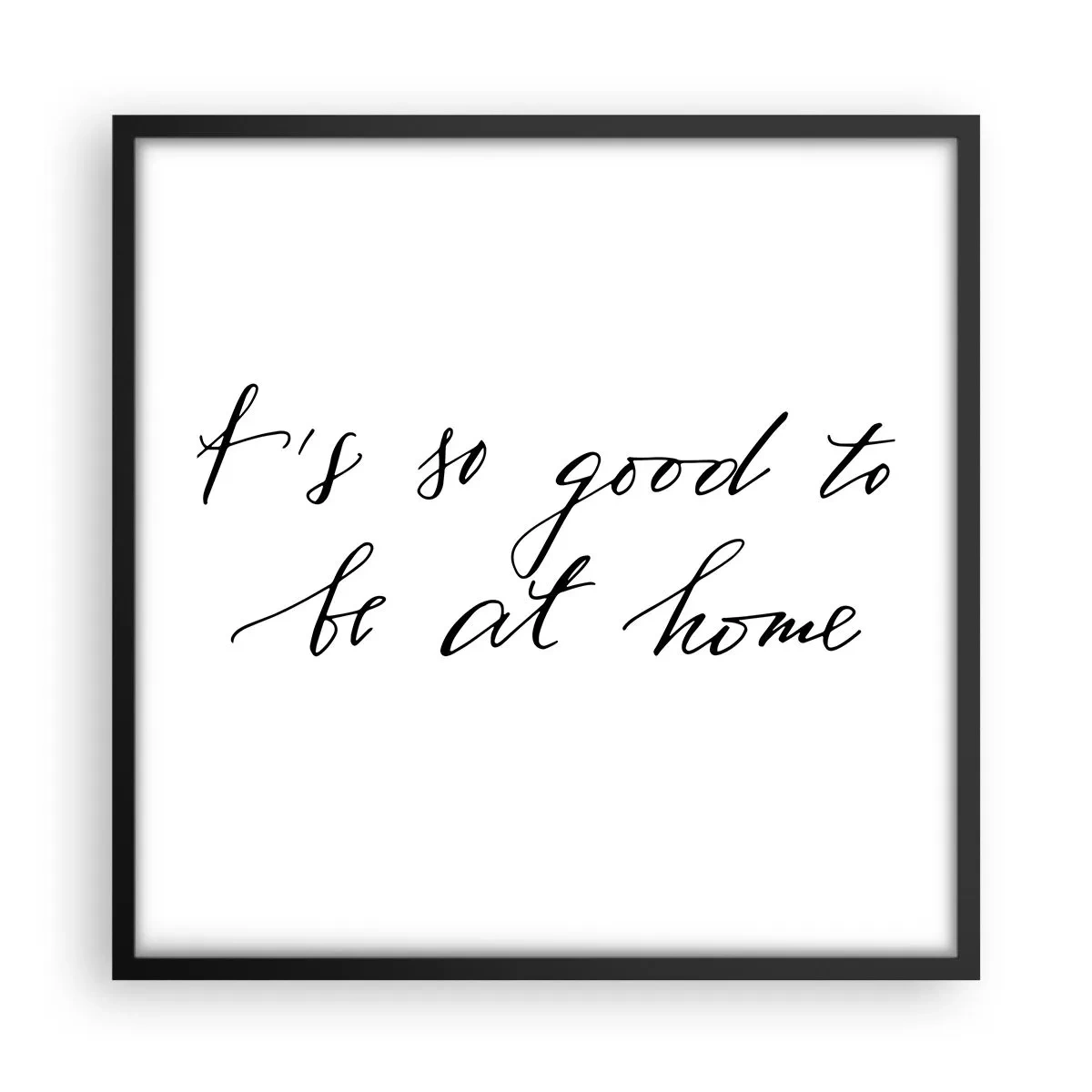 Plakat i sort ramme - Hele sandheden - 50x50 cm