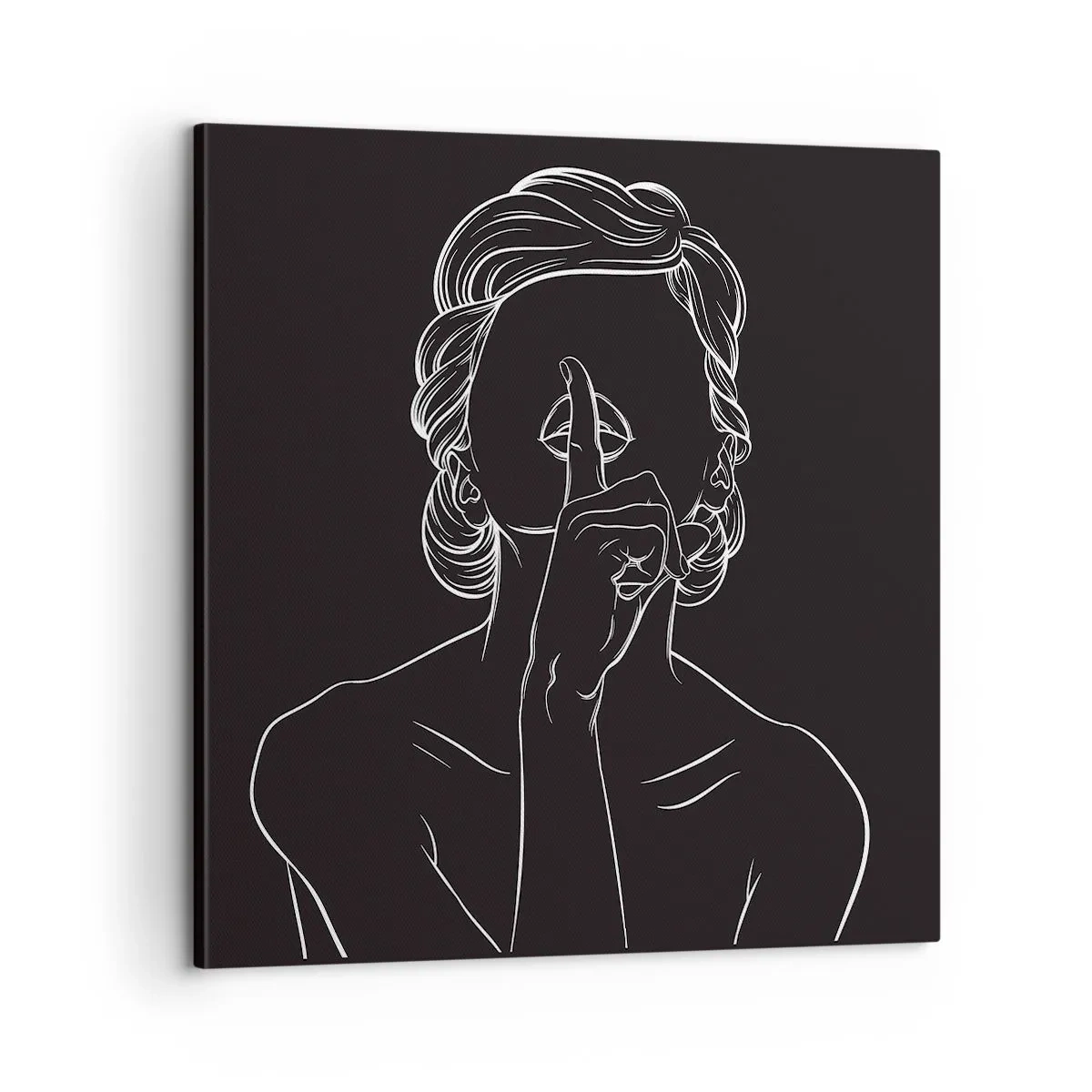 Lærredstryk - Billede på lærred - Skønhed blomstrer i stilhed - 60x60 cm