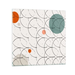 Billede på glas - I popkunstens ånd - 30x30 cm