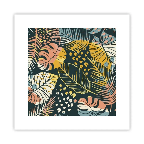 Plakat - Løvrig fantasi - 30x30 cm
