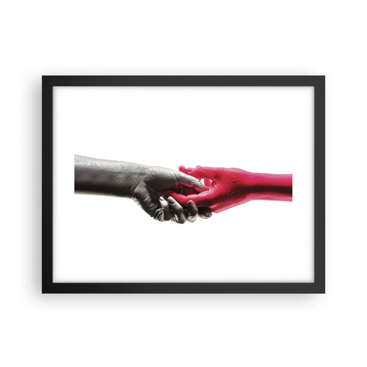 Plakat i sort ramme - Sammen, om end forskellige - 40x30 cm