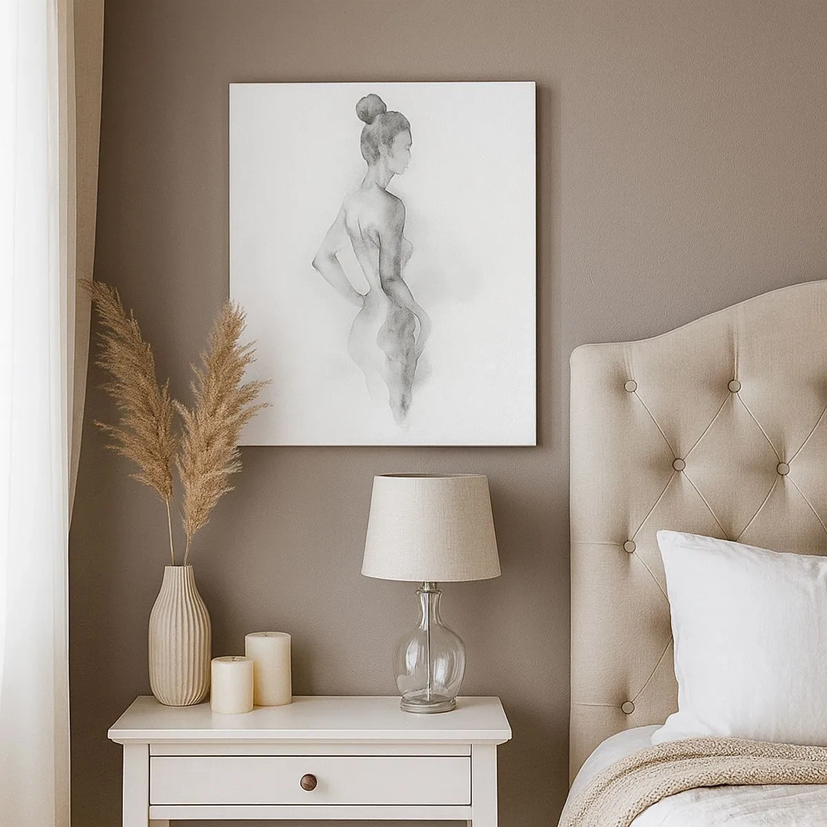 Lærredstryk - Billede på lærred - Smukt som et maleri - 30x30 cm