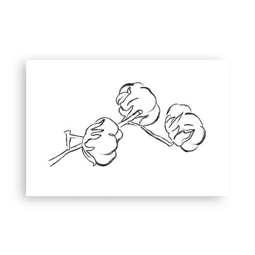 Plakat - Bomuld ned - 91x61 cm