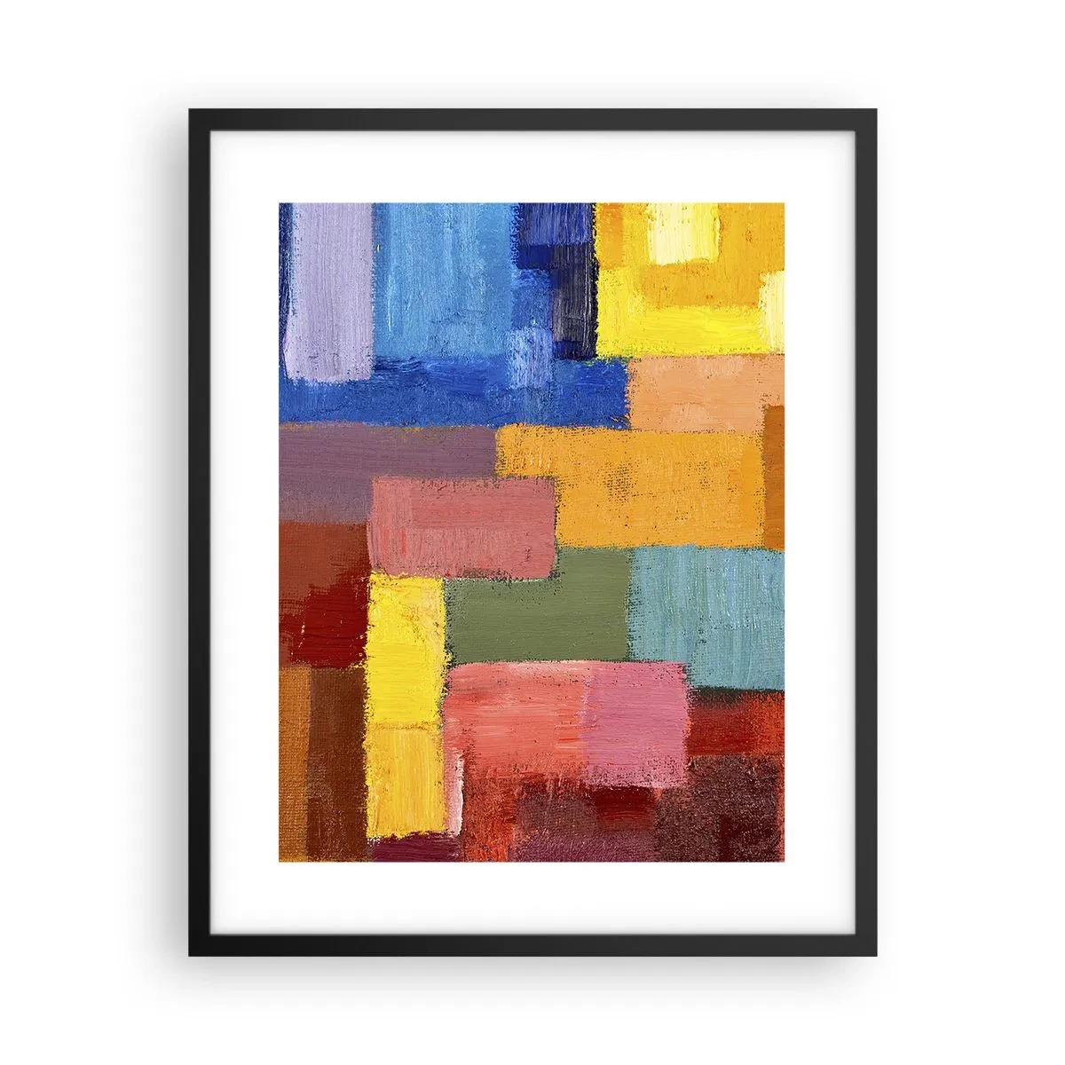 Plakat i sort ramme - Hver især forskellige, alle farverige - 40x50 cm