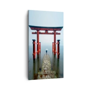 Lærredstryk - Billede på lærred - Japansk drømmeri - 45x80 cm