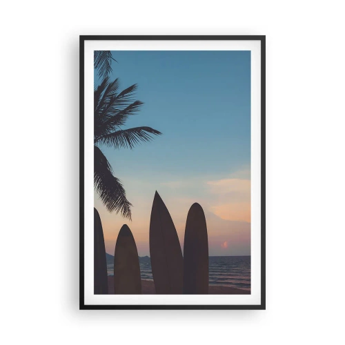 Plakat i sort ramme - I morgen bliver også sjovt - 61x91 cm