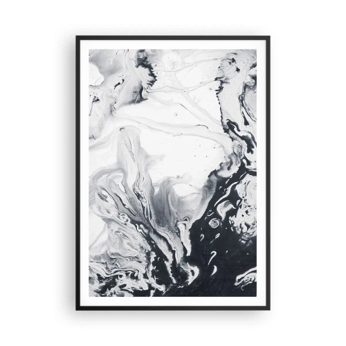 Plakat i sort ramme - Jordens indre - 70x100 cm