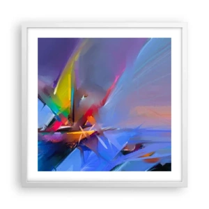 Plakat i hvid ramme - Propeller som en fugl - 50x50 cm