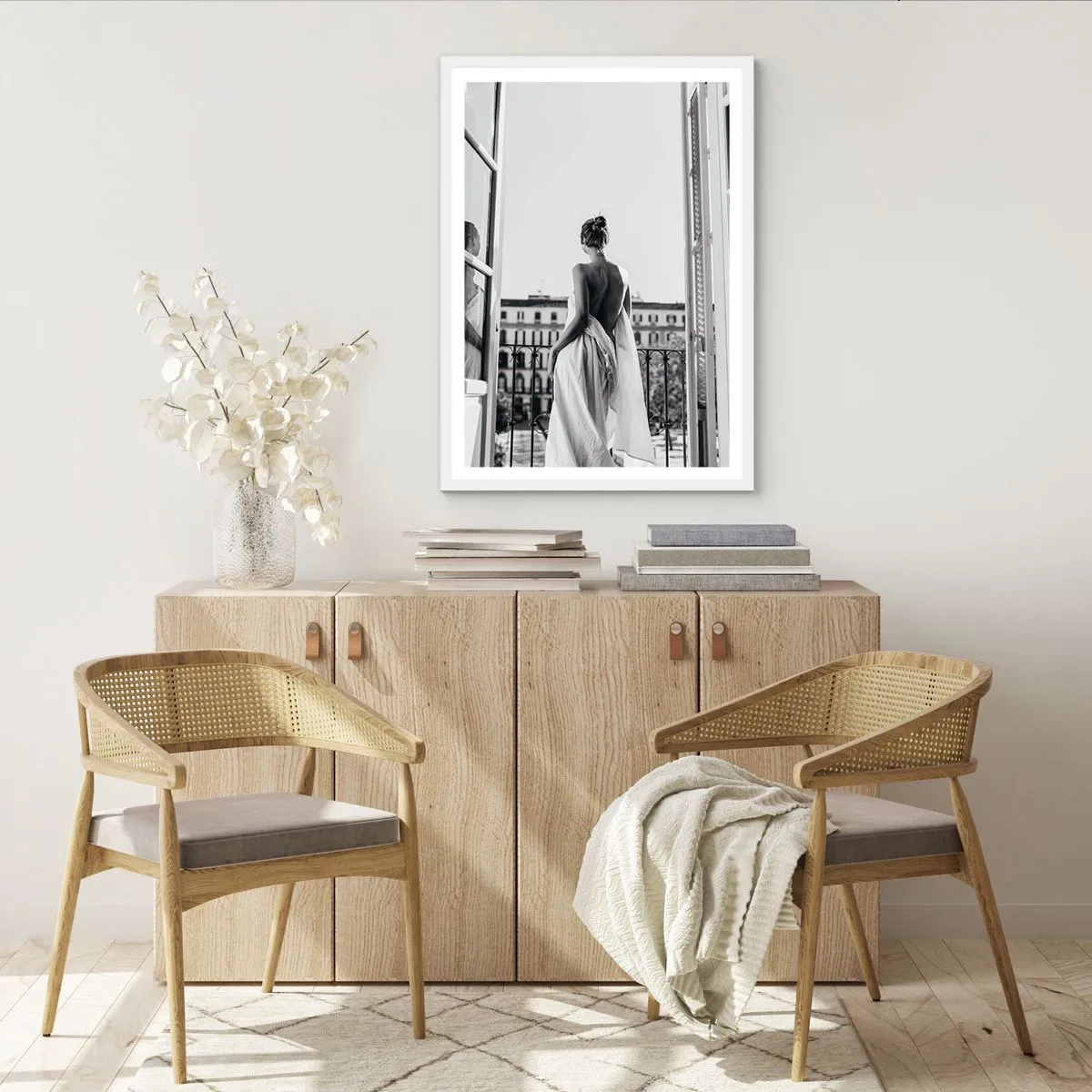 Plakat i hvid ramme - Vækning af sanserne - 70x100 cm