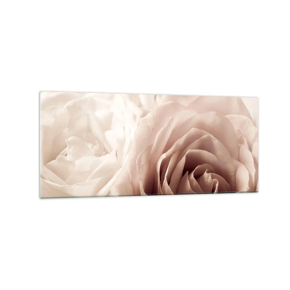 Billede på glas - I rosens hjerte - 120x50 cm
