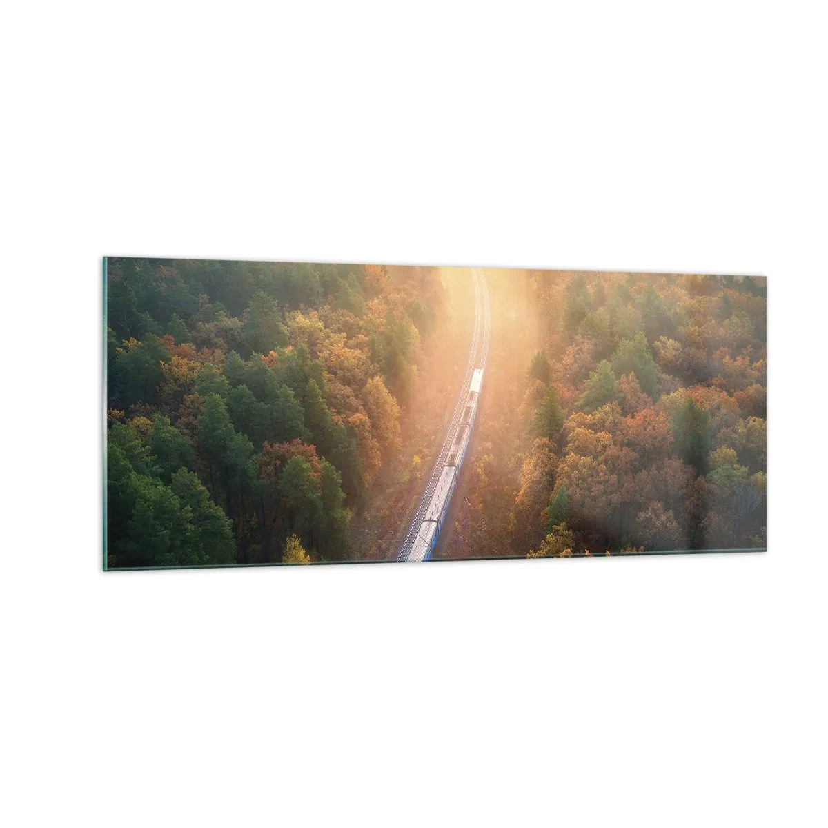 Billede på glas - Efterårsrejse - 100x40 cm