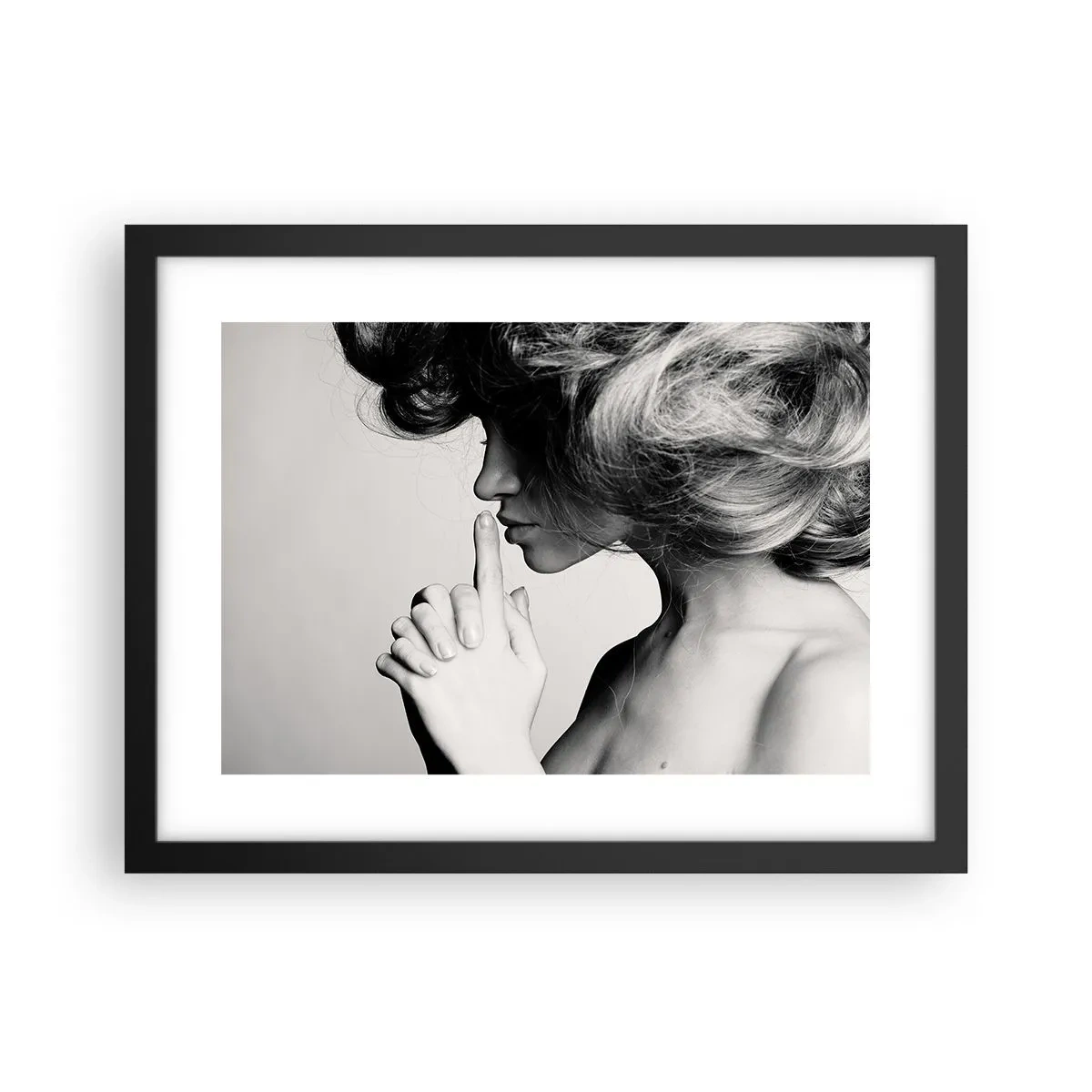 Plakat i sort ramme - Lyt til sig selv - 40x30 cm