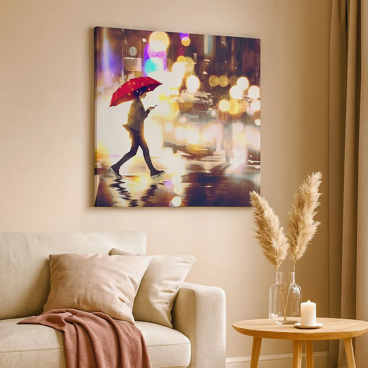 Lærredstryk - Billede på lærred - Alligevel solrigt - 30x30 cm