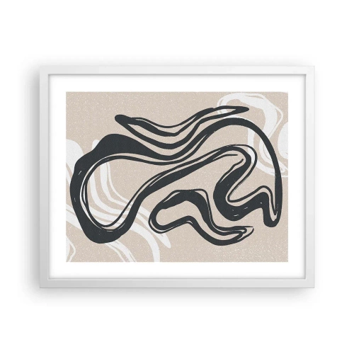 Plakat i hvid ramme - Multipliceret udtryk - 50x40 cm