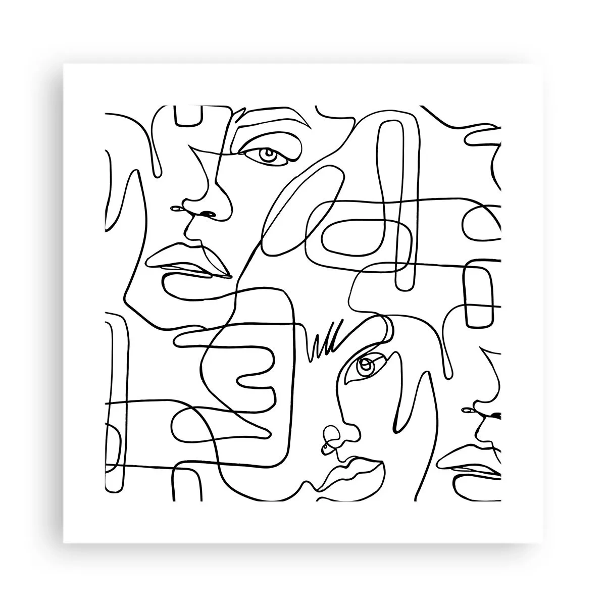 Plakat - I sammenfiltrede følelser - 40x40 cm