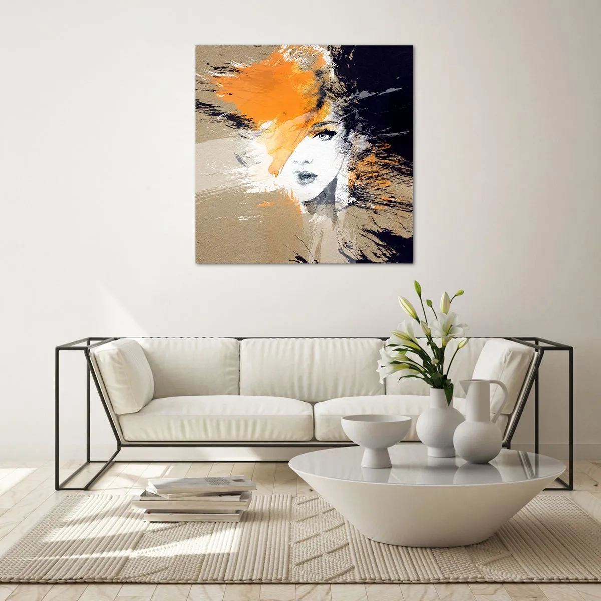 Billede på glas - Og det bliver let - 60x60 cm