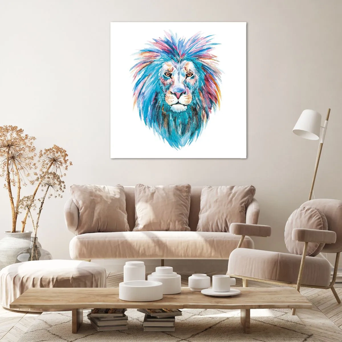 Lærredstryk - Billede på lærred - En elektrificerende aura - 70x70 cm