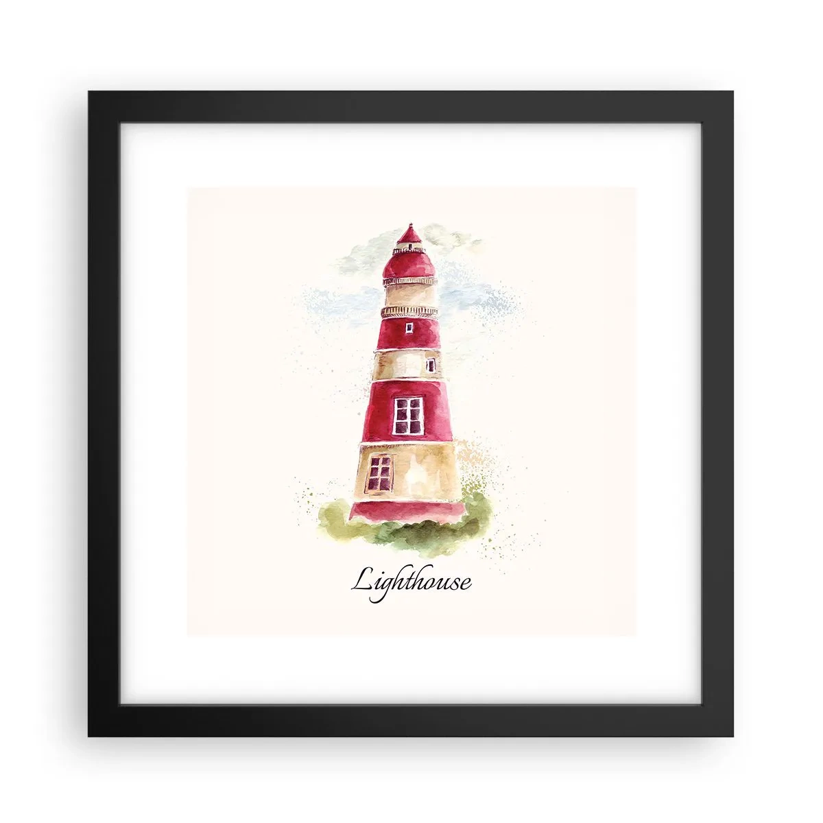 Plakat i sort ramme - Altid vejret omkring - 30x30 cm