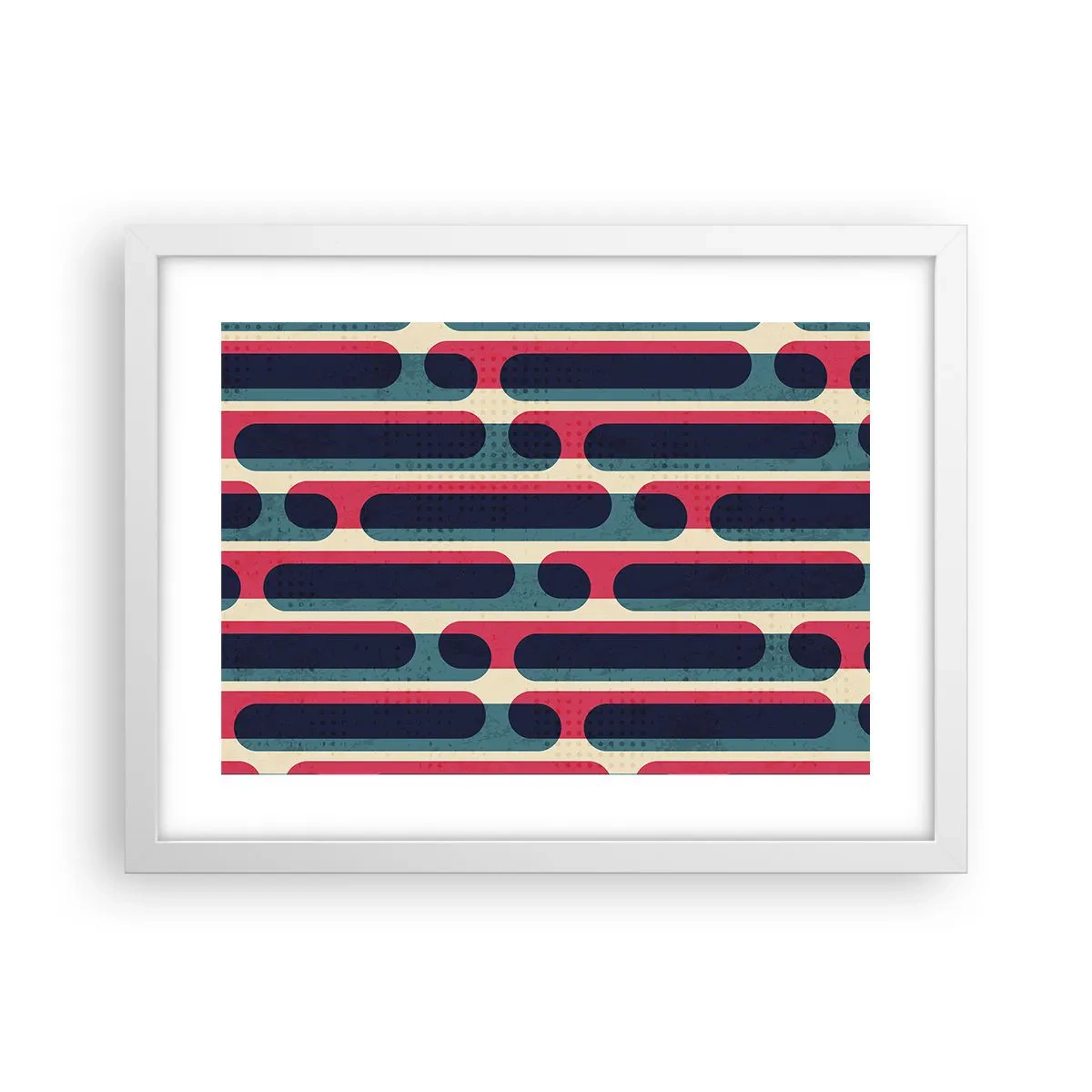 Plakat i hvid ramme - Indad og fremad - 40x30 cm