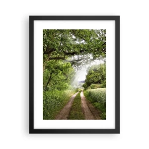 Plakat i sort ramme - Et in Arcadia ego - 30x40 cm