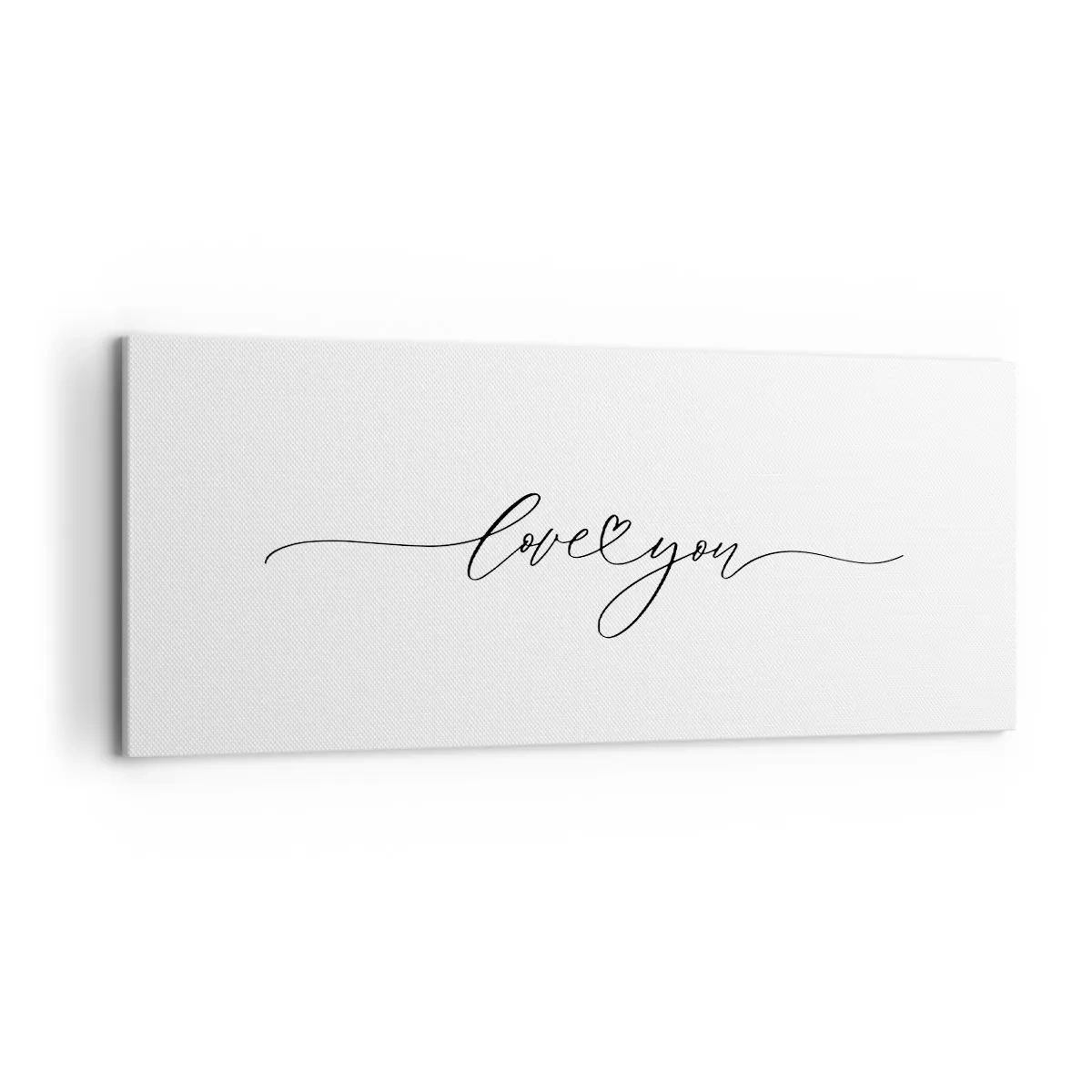 Lærredstryk - Billede på lærred - Sort og hvid - 120x50 cm