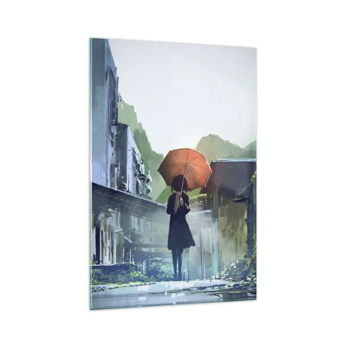 Billede på glas - Revitaliserende regn - 70x100 cm