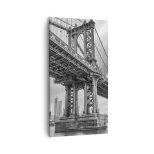 Lærredstryk - Billede på lærred - Til byens hjerte - 55x100 cm