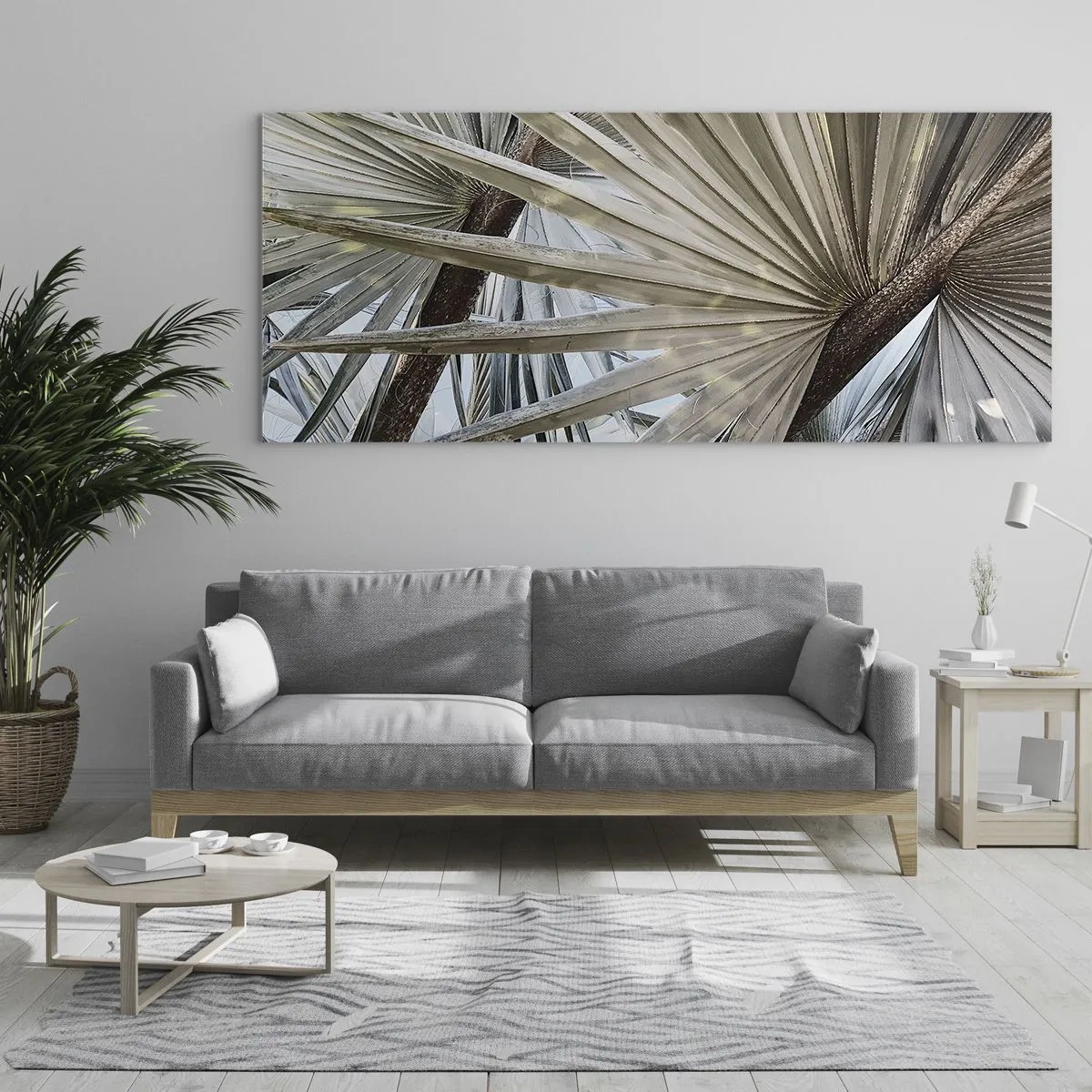 Billede på glas - Ventilatorer i troperne - 120x50 cm