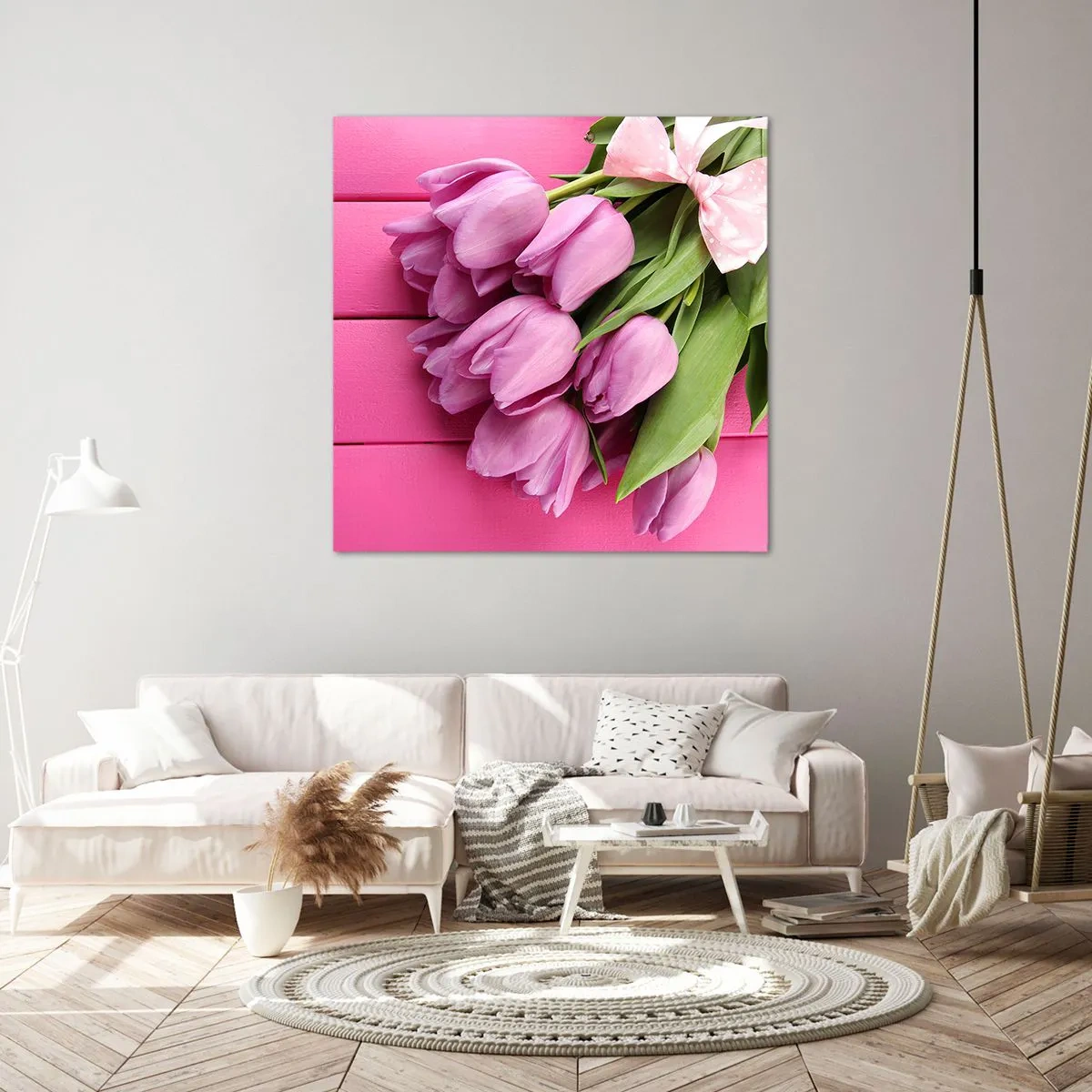 Lærredstryk - Billede på lærred - Kun til dig - 70x70 cm