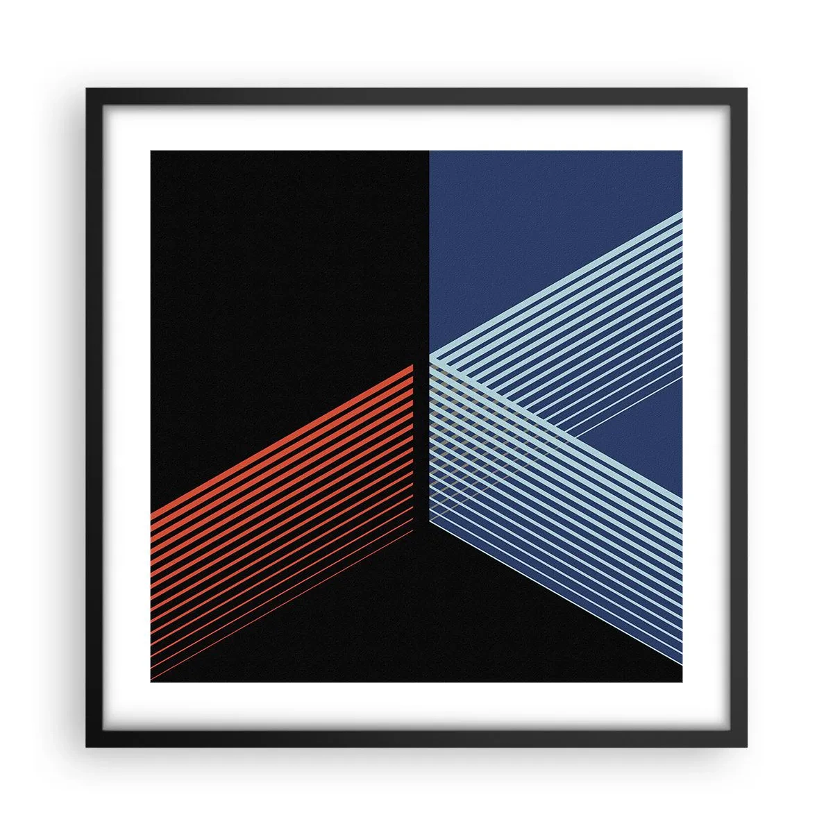 Plakat i sort ramme - En simpel historie - 50x50 cm
