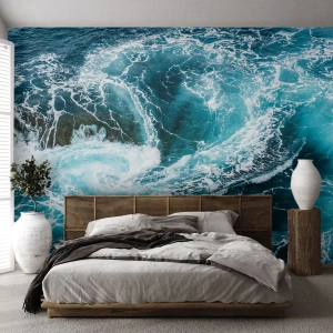 Fototapet Premium Canvas - Porten til jordens indre - Hav, Abstraktion, Stykke - 200x140 cm