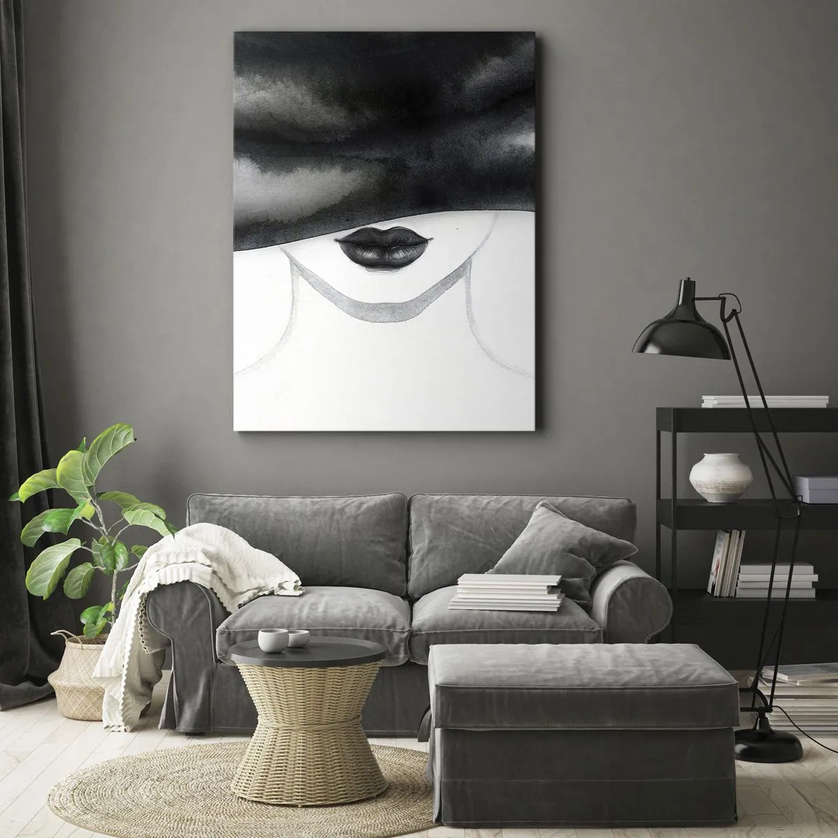 Lærredstryk - Billede på lærred - Et sensuelt mysterium - 50x70 cm
