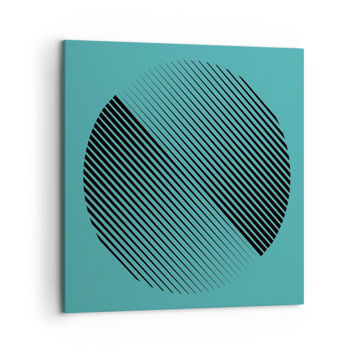 Lærredstryk - Billede på lærred - Cirklen - en geometrisk variation - 50x50 cm
