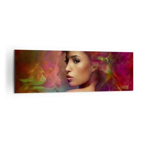 Lærredstryk - Billede på lærred - Smukkere end en regnbue, sart som tåge - 160x50 cm