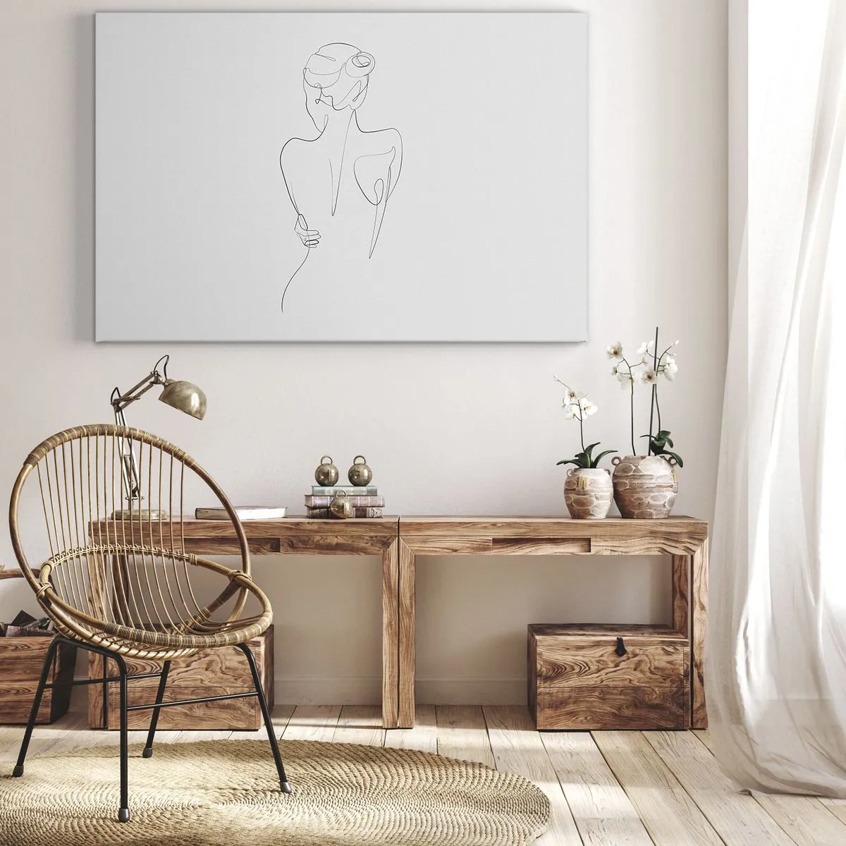 Lærredstryk - Billede på lærred - Kroppens musik - 100x70 cm