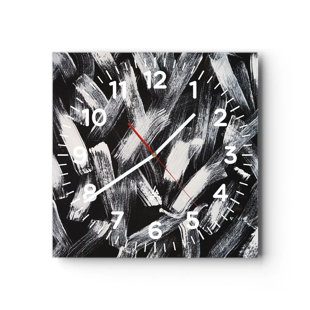 Vægur, Uret - Abstraktion i den industrielle ånd - 40x40 cm