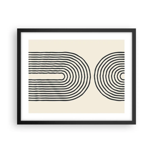 Plakat i sort ramme - Kommer snart... - 50x40 cm