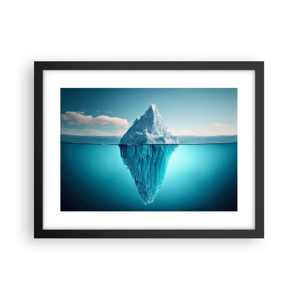 Plakat i sort ramme - Dronning af is - 40x30 cm
