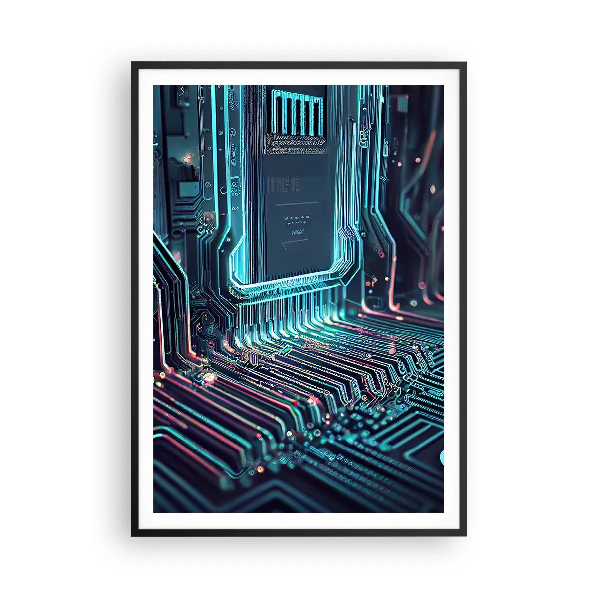 Plakat i sort ramme - Jeg tror... - 70x100 cm