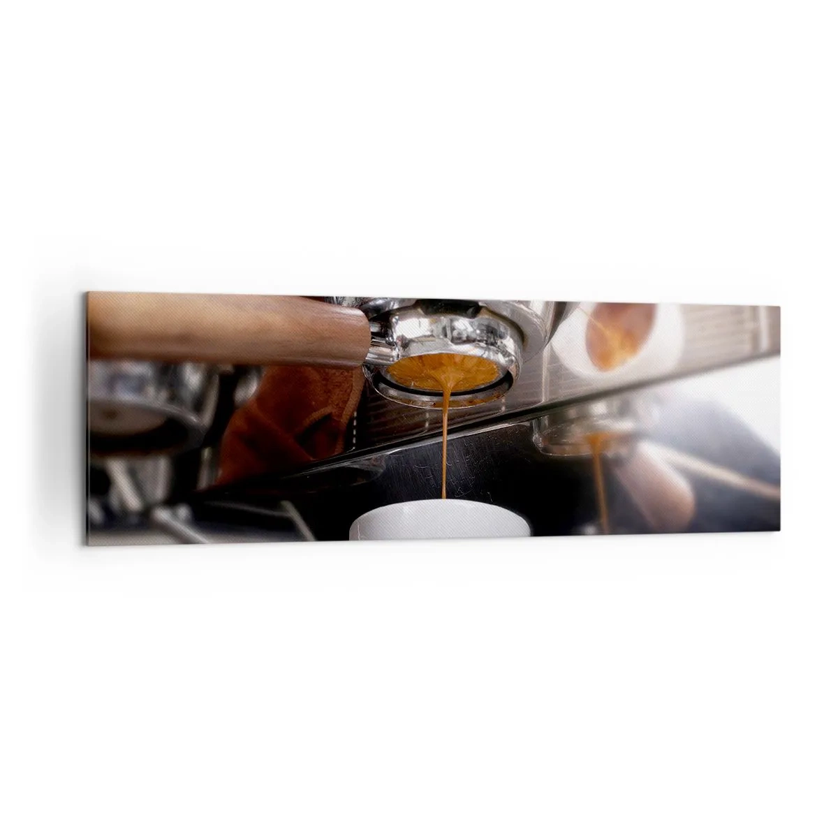 Lærredstryk - Billede på lærred - Et godt øjeblik på dagen - 160x50 cm